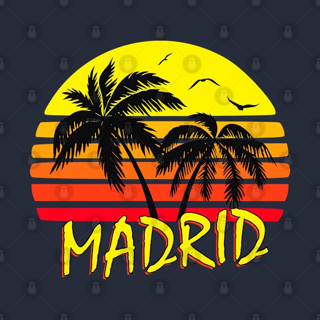 Madrid Retro Sunset by Nerd_art