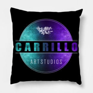 carrillo art studios logo blue n purple Pillow