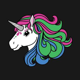 Rainbow Unicorn, Polysexual Pride T-Shirt