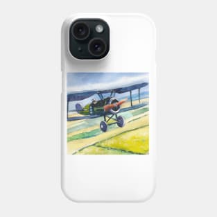 Watercolor Biplane Phone Case