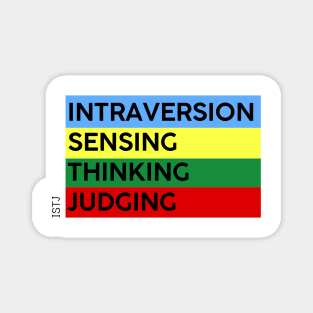 ISTJ - MBTI 16 personalities test Magnet