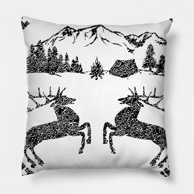 camping wilderness Pillow by The Bombay Brands Pvt Ltd