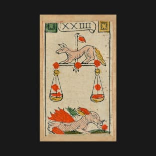 Minchiate (Tarot) Playing Card - Libra T-Shirt