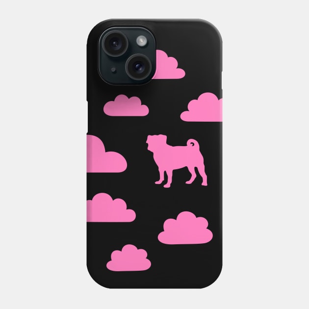 Pink Pugs In the Sky Phone Case by XOOXOO