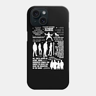 Skillet with lyrics Phone Case