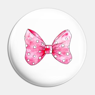 Pink bow Pin