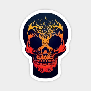 Fire Skull Magnet