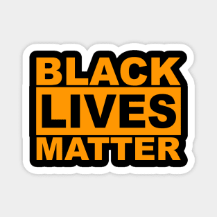 Black Lives Matter Logo (Orange) Magnet