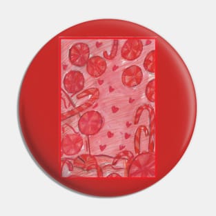 Abstract Candies Pin