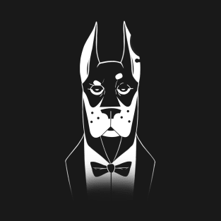 Doberman with smokin T-Shirt