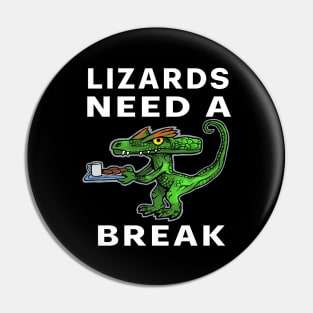 Fun lizard with milk and cookies Pin