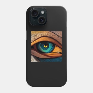 Eagle Eye in Bright Colours Phone Case