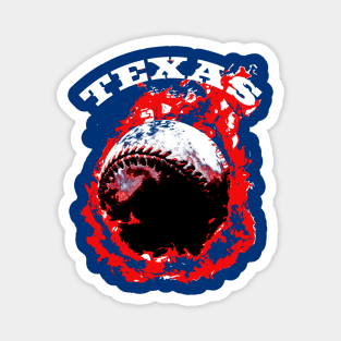 Texas Baseball Magnet