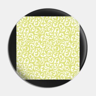 MATISSE CORALS WHITE AND LIME Pin