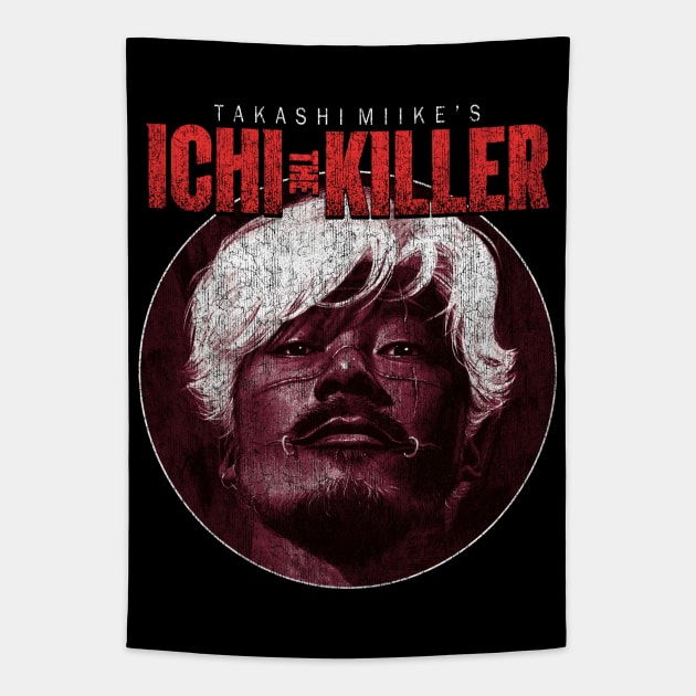 Ichi The Killer - DISTRESSED Tapestry by StayTruePonyboy