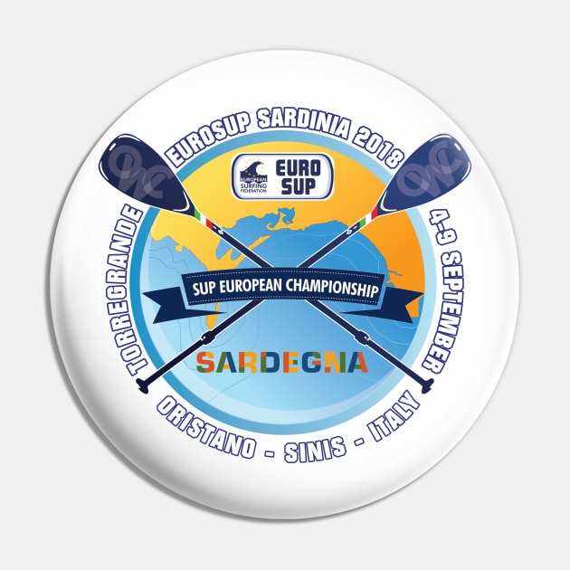 Official EuroSUP Sardinia 2018 Pin by oristanoeventi