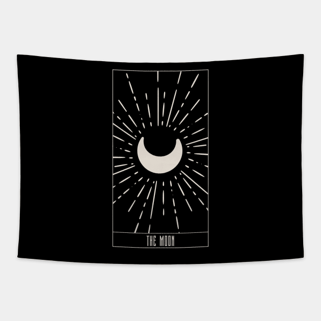 The Moon: "Embracing the Subconscious Glow" Tapestry by caimluart