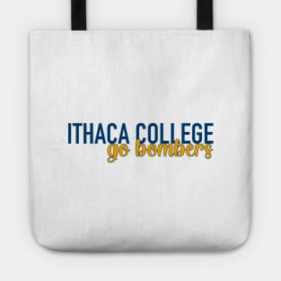 Ithaca go bombers lettering Tote