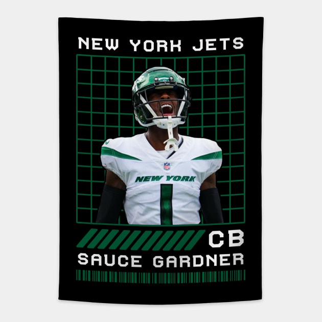 SAUCE GARDNER - CB - NEW YORK JETS Tapestry by Mudahan Muncul 2022