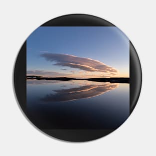 Lenticular clouds reflection Pin