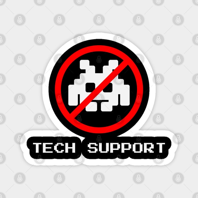 Tech Support – Retro IT Humor Design Magnet by Stylecombinator
