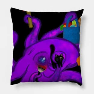 Exhausted octopus Pillow