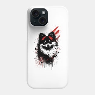 Pomeranian Dog Portrait Phone Case