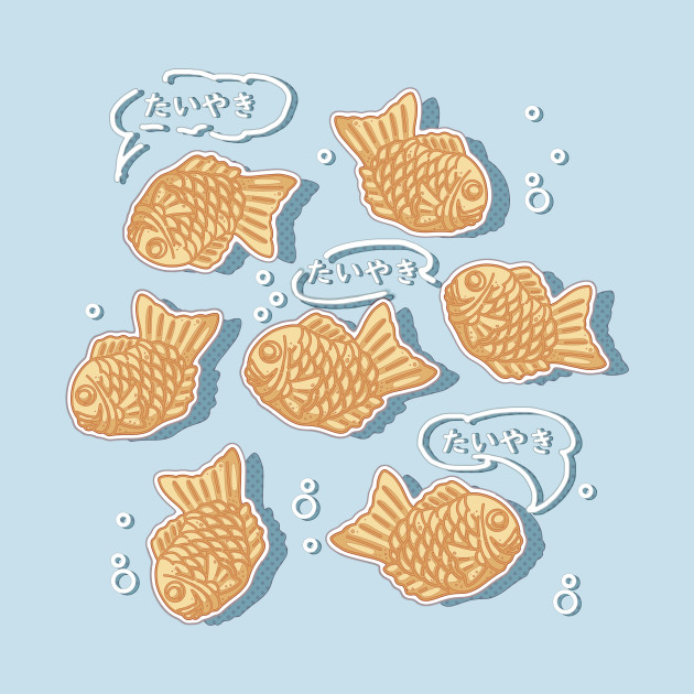 Japanese taiyaki fish pattern  japanese  tshirt  teepublic Japanese taiyaki fish pattern  japanese  tshirt  teepublic
