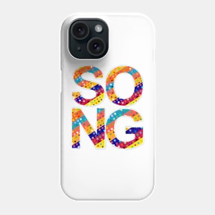 Song, name, typography Phone Case