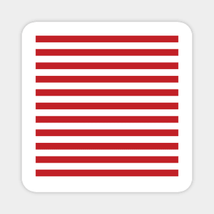 Red White Stripes Magnet