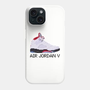 AIR JORDAN V RETRO PIXELATED ART SHOE COLLECTION Phone Case