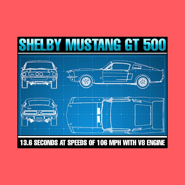 MUSTANG GT 500 by theanomalius_merch