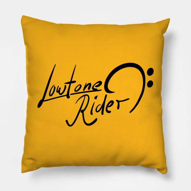 Low Tone Rider Pillow by schlag.art