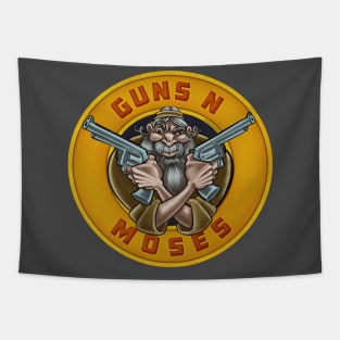 Guns N Moses. Funny Jewish Passover Graphic Tapestry