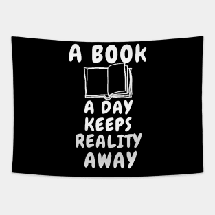 A Book A Day Keeps Reality Away Tapestry