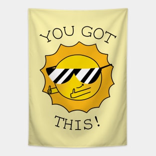 Cool motivational sun Tapestry