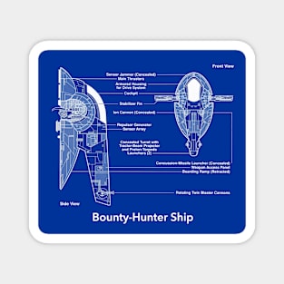 Bounty Hunter Spaceship Blueprints Magnet