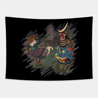 Niwatori Samurai Tapestry