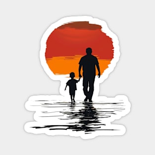 Father and Son- Fathers Day Gift Magnet
