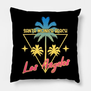 Santa Monica Beach - Los Angeles Pillow