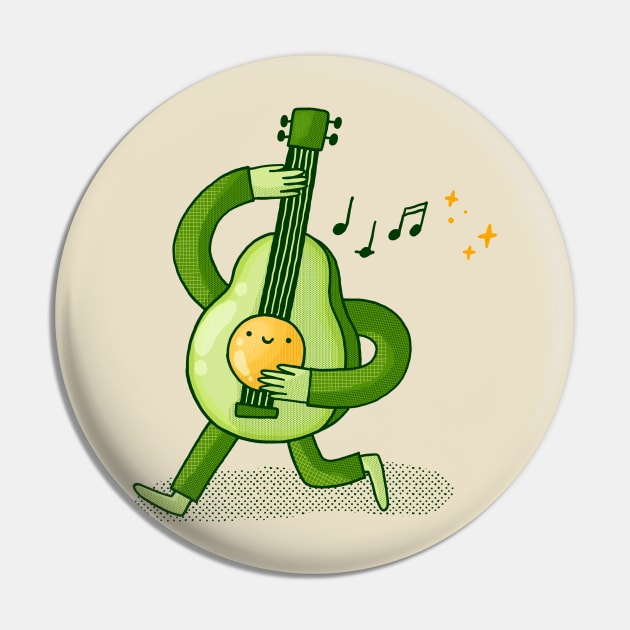 Music Avocado Pal Pin by Tania Tania