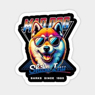 Mad Dog Shiba Inu Dog Magnet