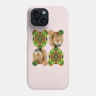 Canna flower patterns that resemble cat eyes. Phone Case