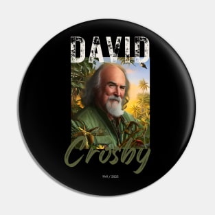 David Crosby vintage Pin