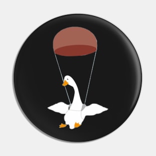 Goose parachute flies Pin