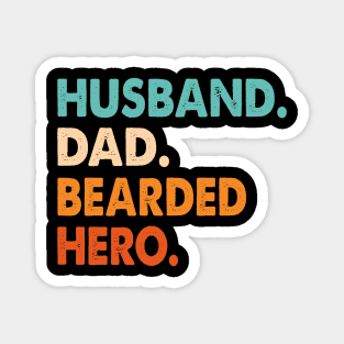Funny Husband Dad Beard Legend Vintage Bearded Magnet