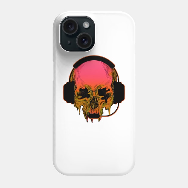Game or Die - Gamer Skull in Headset Phone Case by Demons N' Thangs
