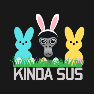 Gorilla Tag Kinda Sus Easter Candy Merch VR Gamer T-Shirt