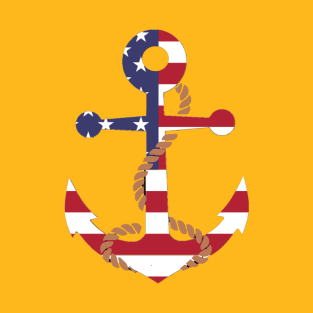 Red, White and Blue Anchor. T-Shirt