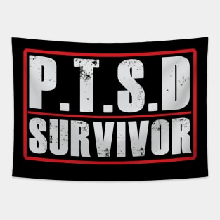 PTSD (Post Traumatic Stress Disorder) Survivor Tshirt Tapestry